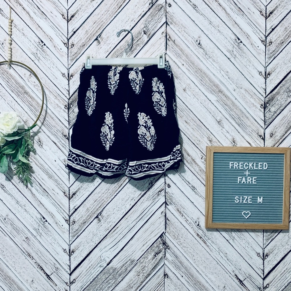 Boho printed lounge shorts